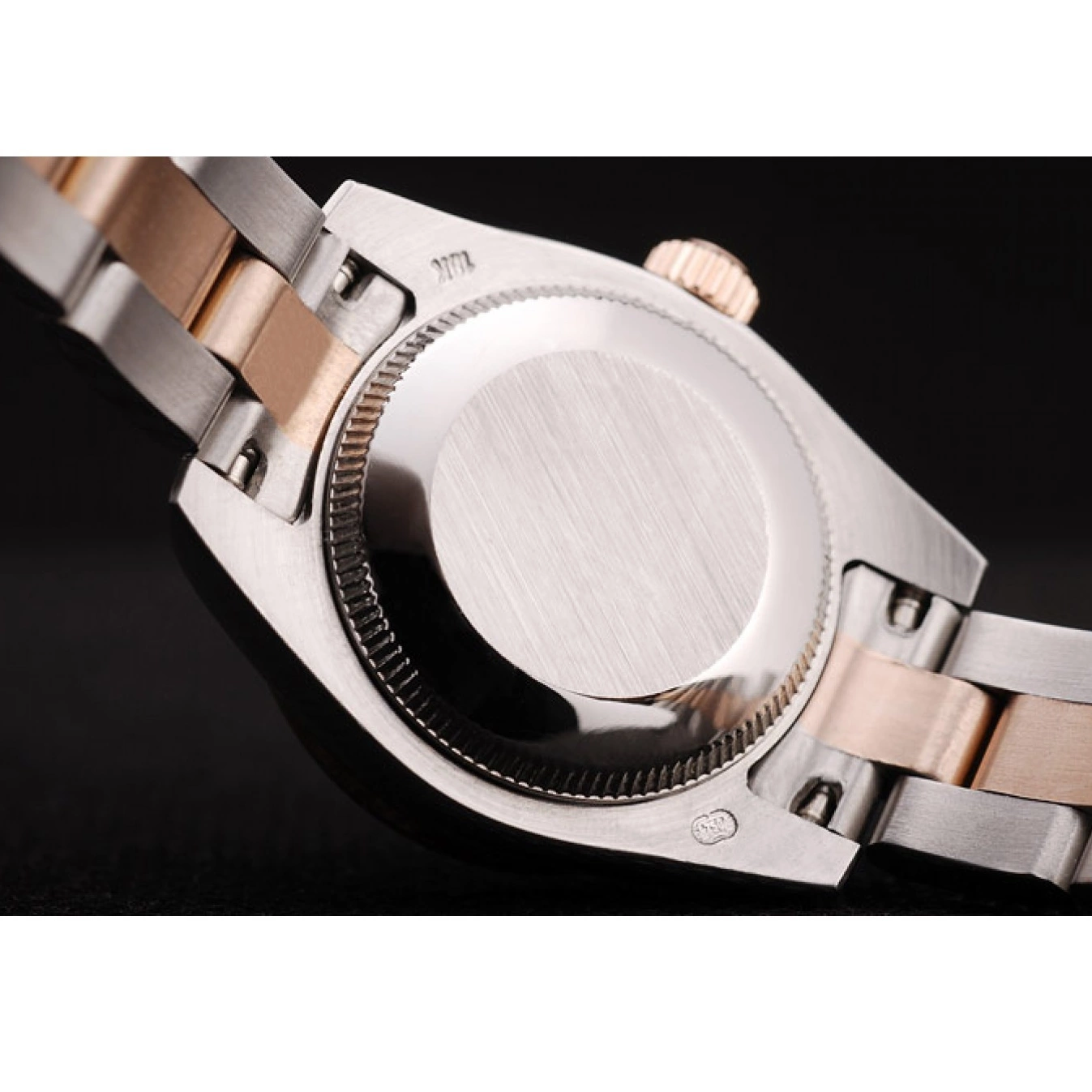 MiroTime 0721 Rolex DateJust Brushed Stainless Steel Case Brown Dial Diamond Plated